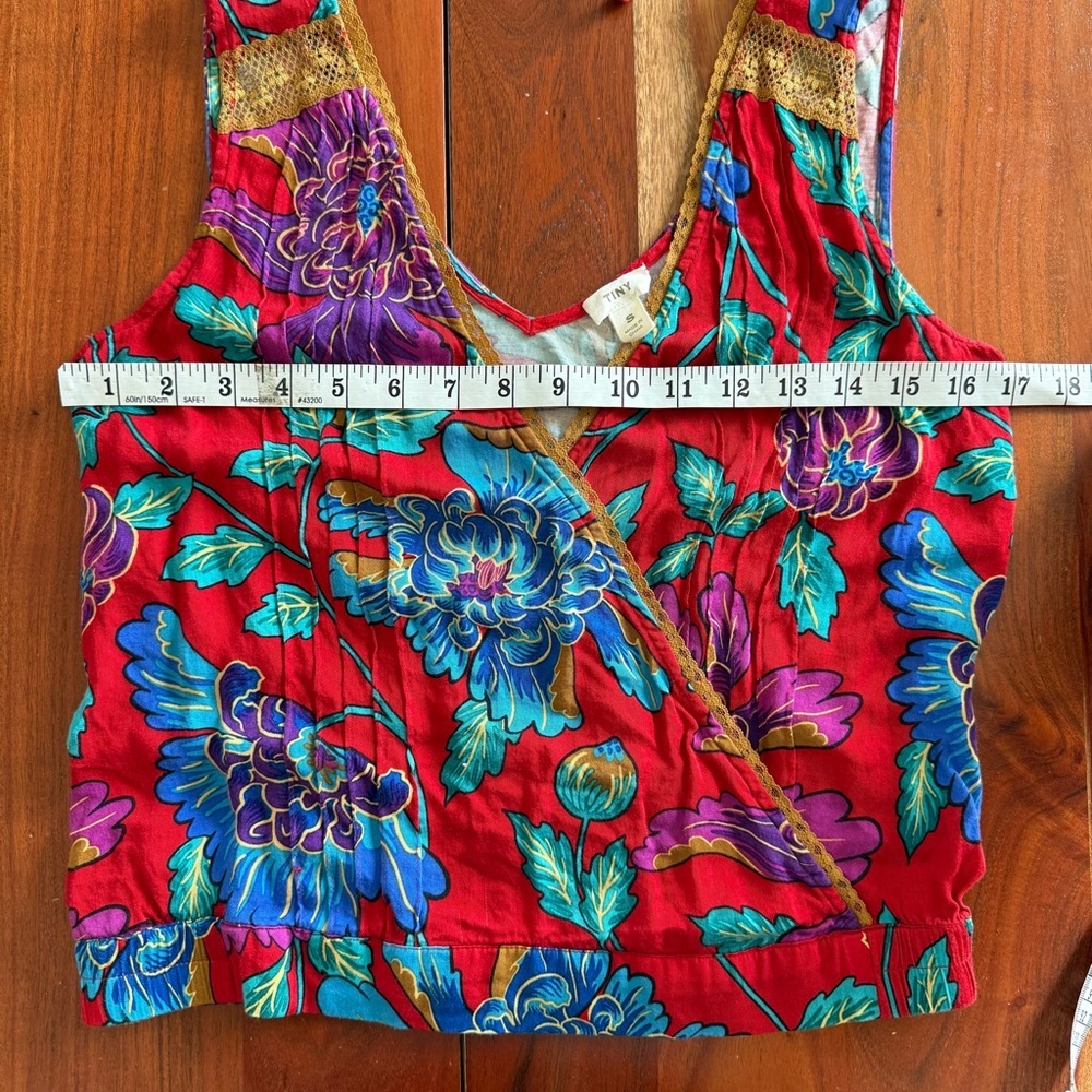 Tiny for Anthropologie Floral V-Neck Sleeveless Top - Picture 10 of 14
